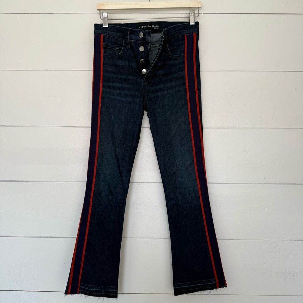Veronica Beard Women’s 26 Carolyn Baby Boot Jeans Button Fly